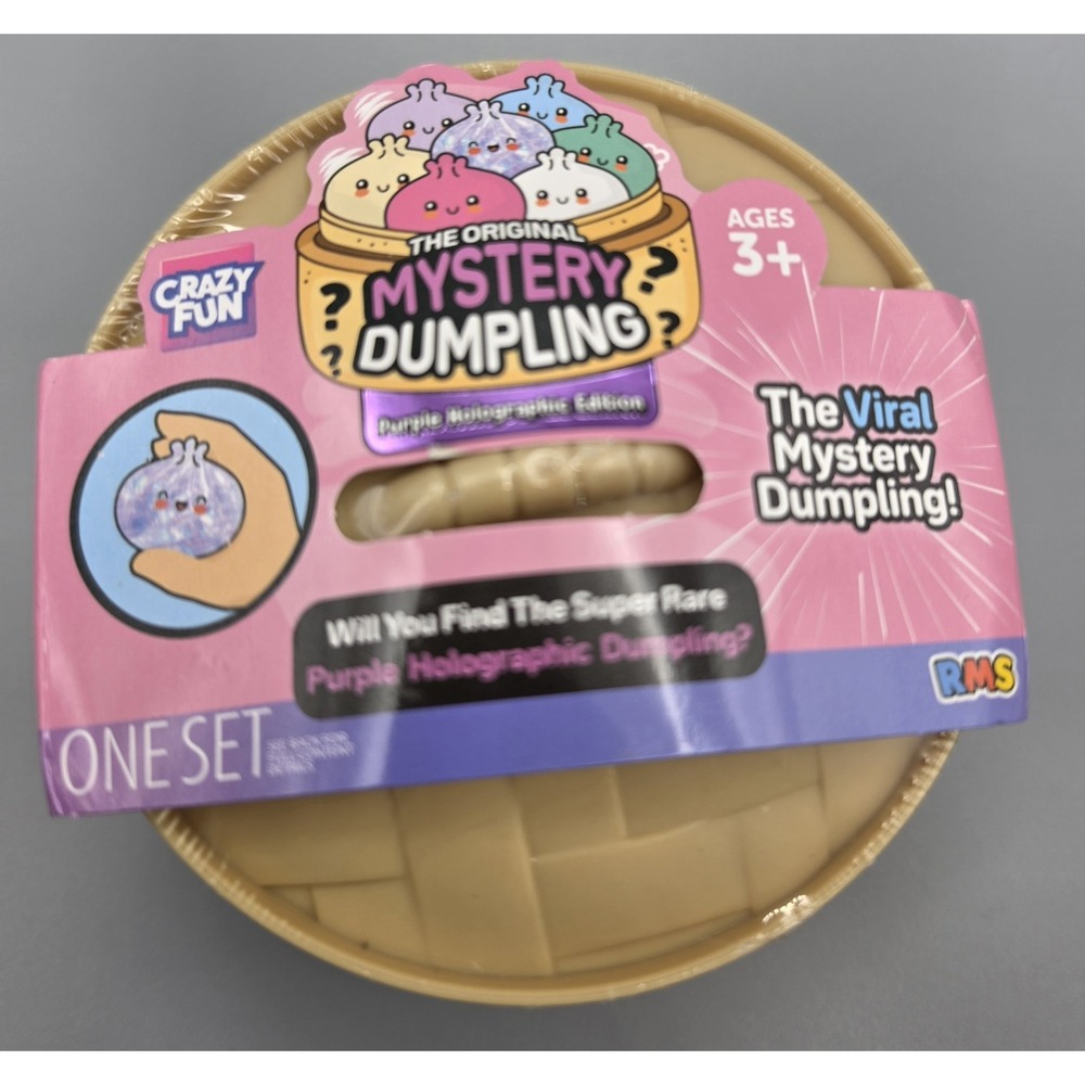 Crazy Fun Original Mystery Dumpling Purple Holographic Edition Squishy Toy NEW